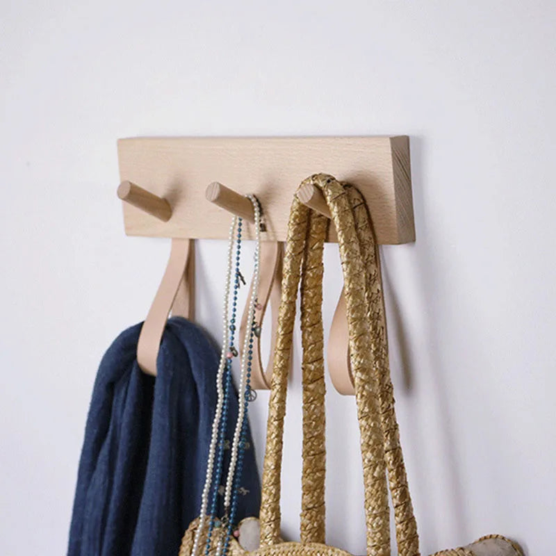 Solid Wood Hook and Loop Rack