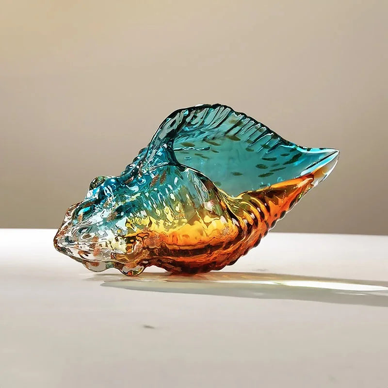 Hand Blown Glass Conch