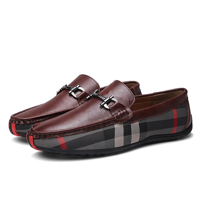 Rucci Plaid Genuine Leather Loafer