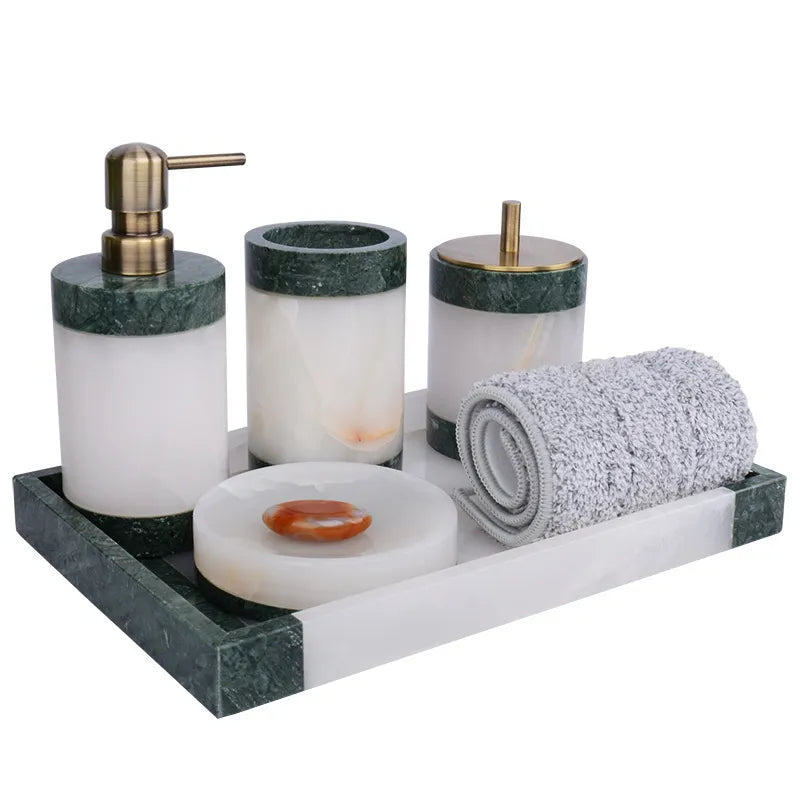 Olivia Luxury Marble Bathroom Set