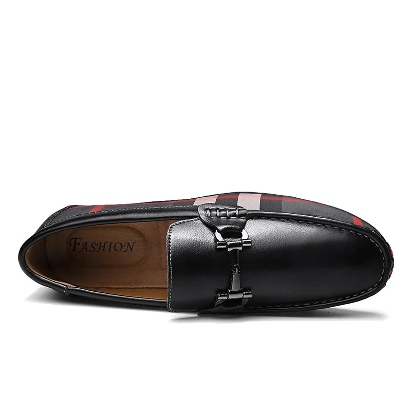 Rucci Plaid Genuine Leather Loafer