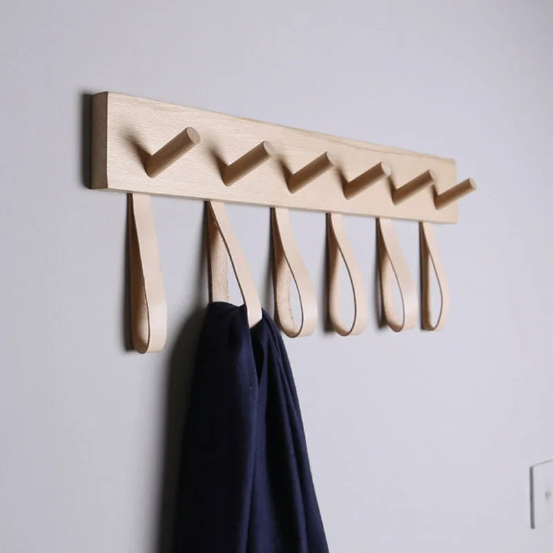 Solid Wood Hook and Loop Rack