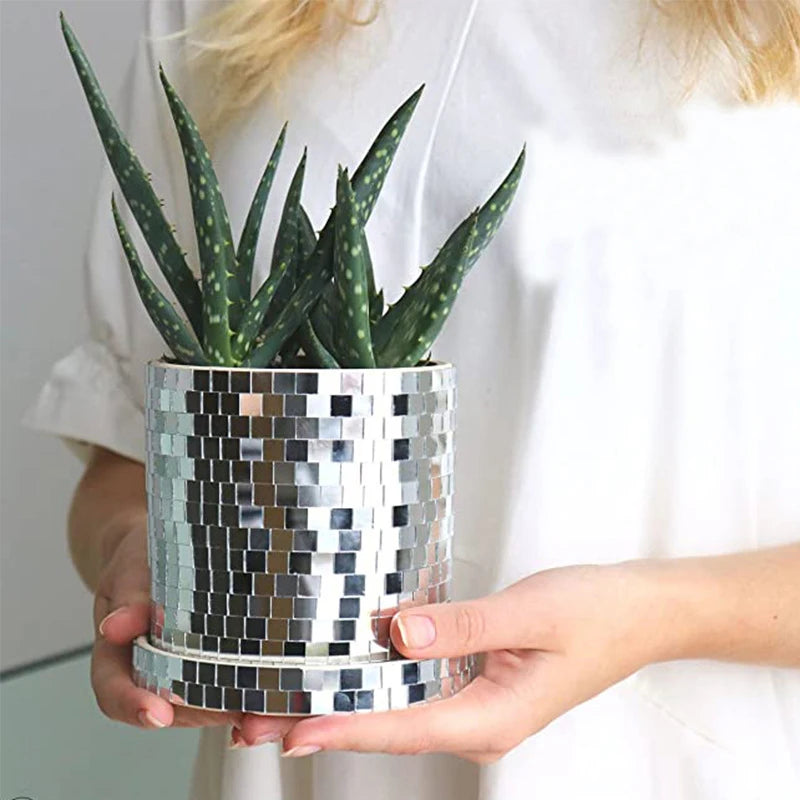Mirrored Mosaic Planter