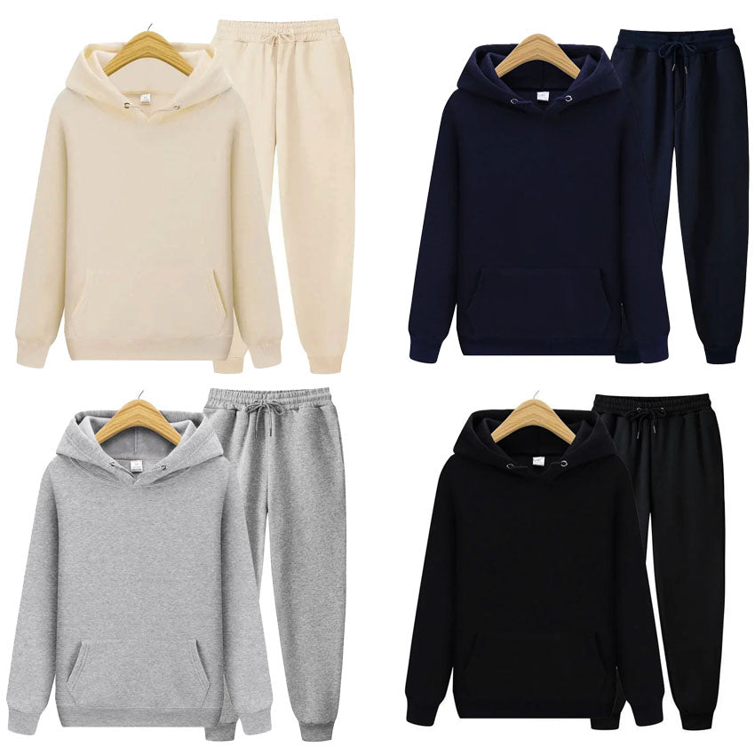 Plush Hoodie and Sweatpants Set