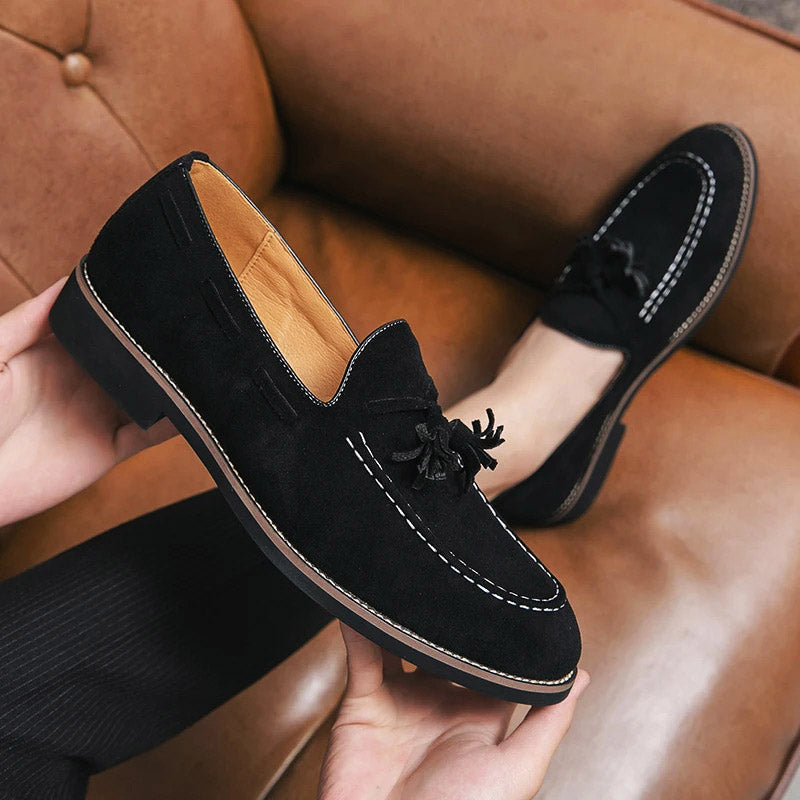 Lucca Suede Tassel Loafer