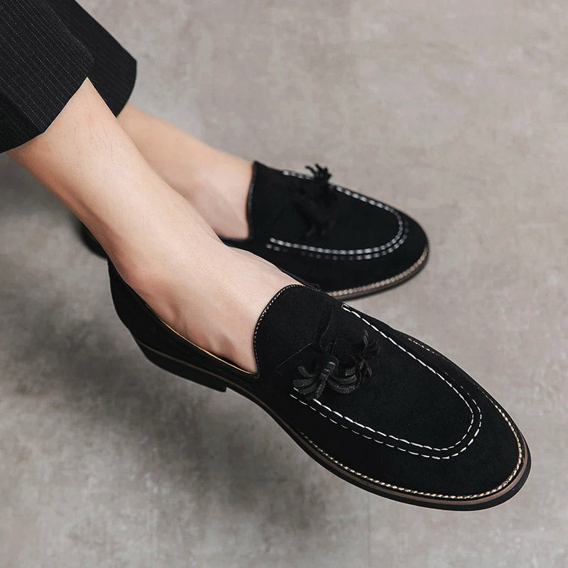 Lucca Suede Tassel Loafer