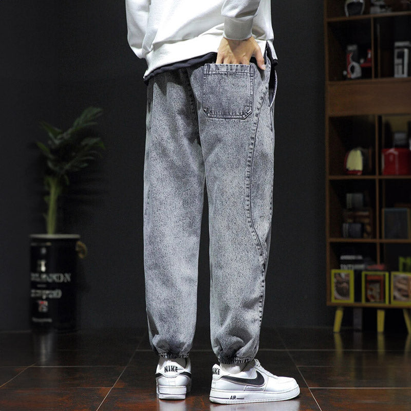 Washed Jersey Denim Jogger