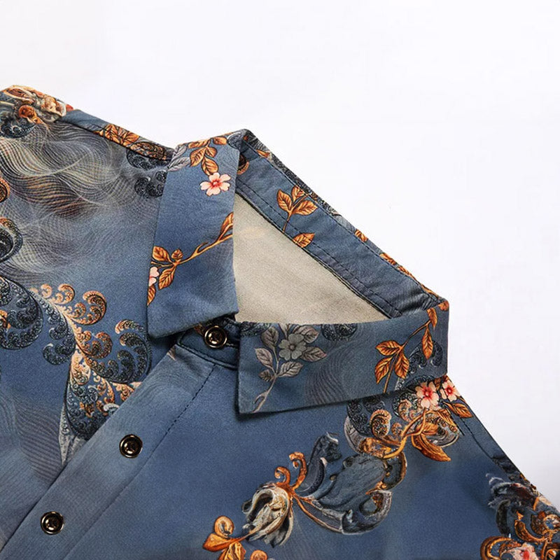 Andrei Fiori Laahana Collection - Short Sleeve Button-Up Shirt