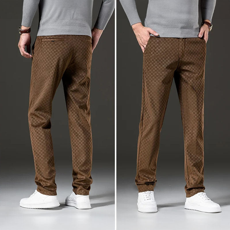 Dean Plaid Corduroy Stretch Pant