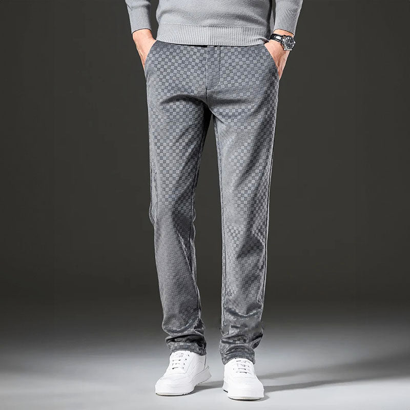 Dean Plaid Corduroy Stretch Pant