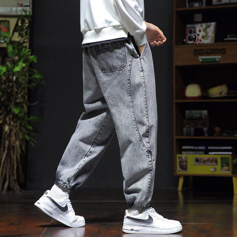 Washed Jersey Denim Jogger