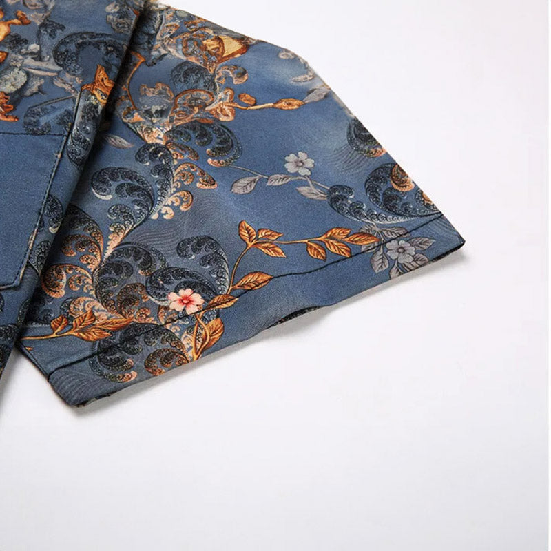 Andrei Fiori Laahana Collection - Short Sleeve Button-Up Shirt