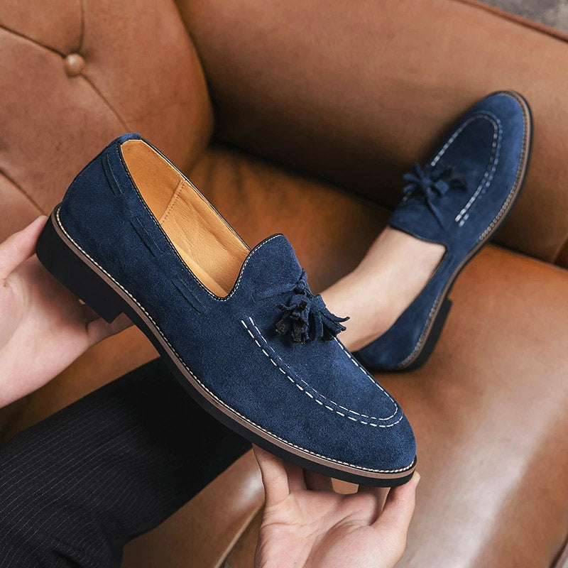 Lucca Suede Tassel Loafer