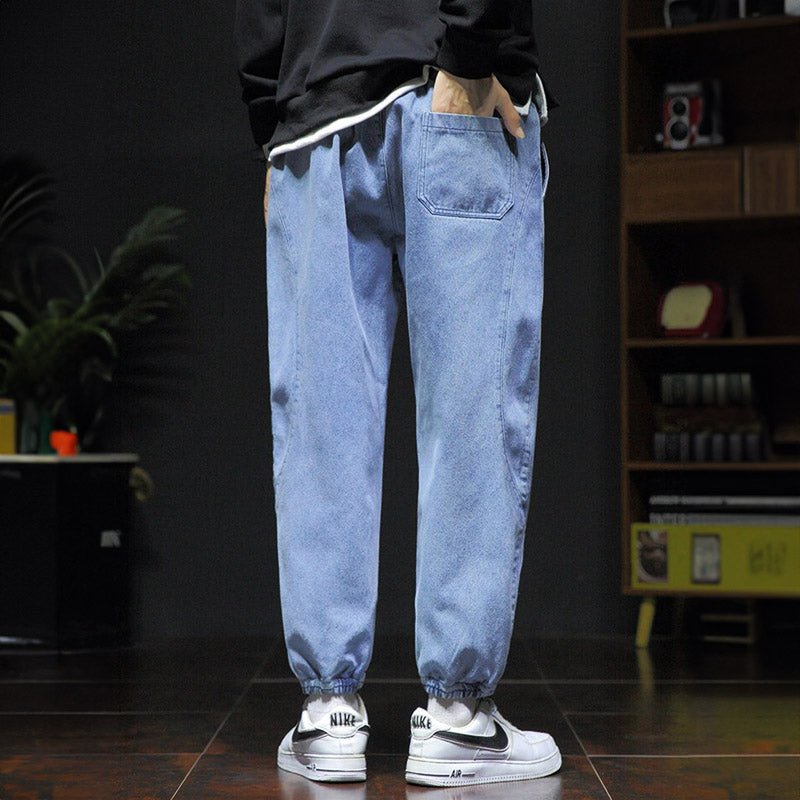 Washed Jersey Denim Jogger