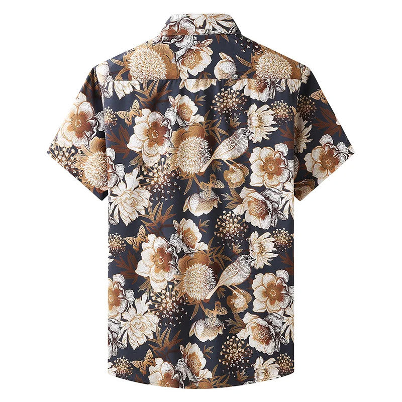 Dan Smith Laahana Collection - Short Sleeve Button-Up Shirt