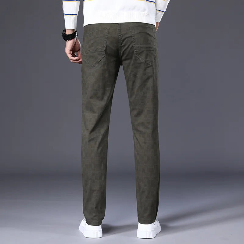 Henry Classic-Fit Stretch Plaid Suit Pants