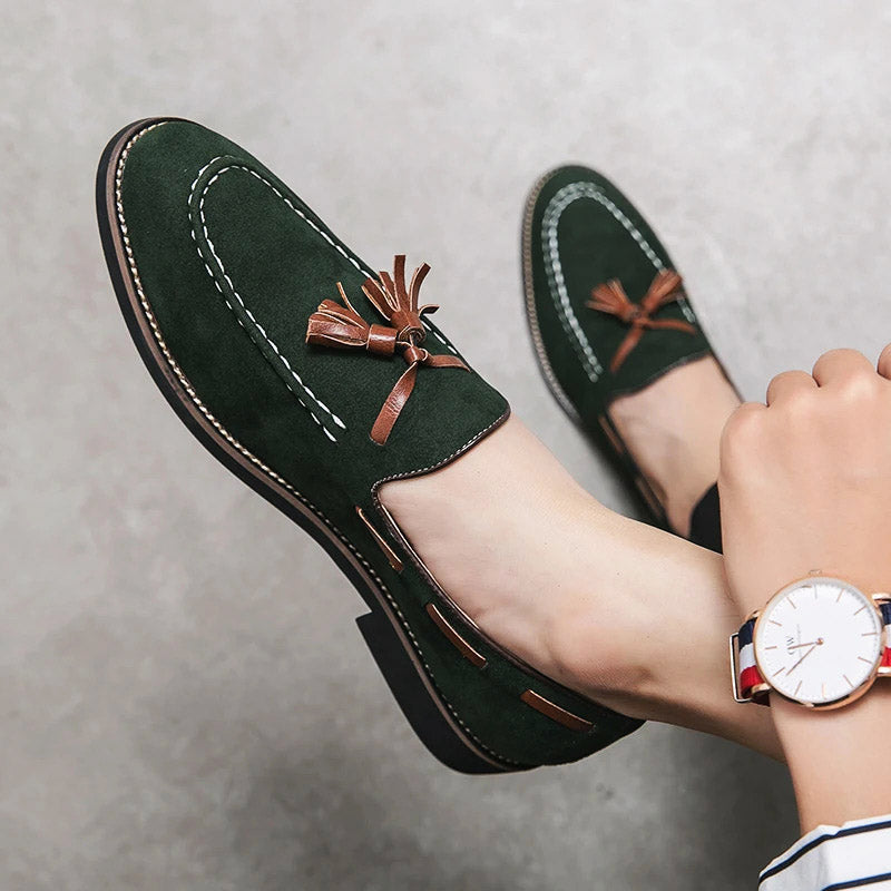 Lucca Suede Tassel Loafer