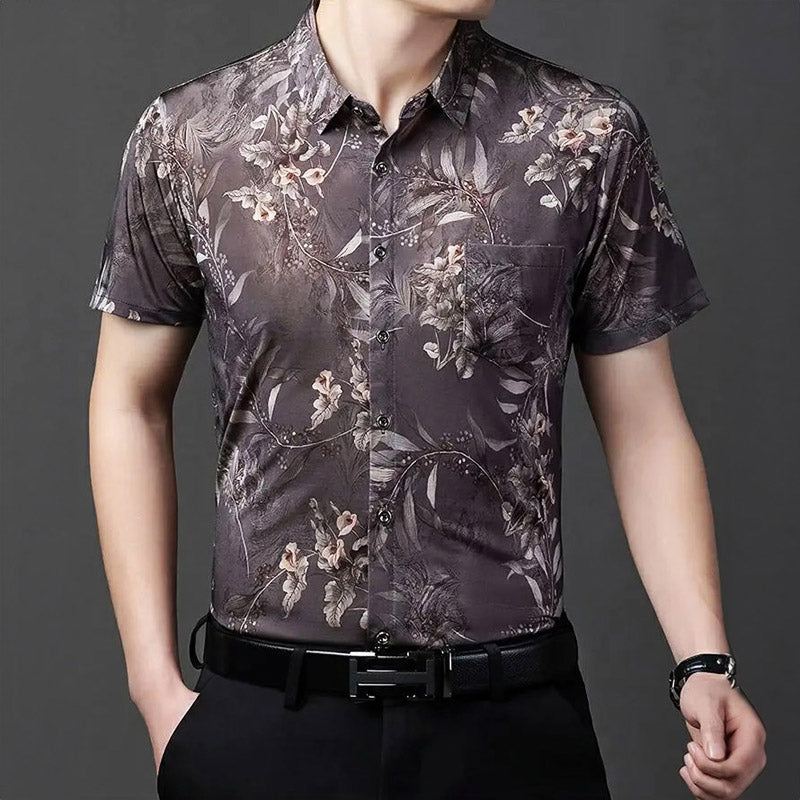 Andrei Fiori Laahana Collection - Short Sleeve Button-Up Shirt