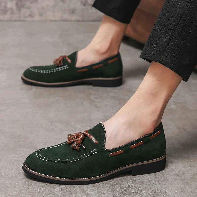 Lucca Suede Tassel Loafer