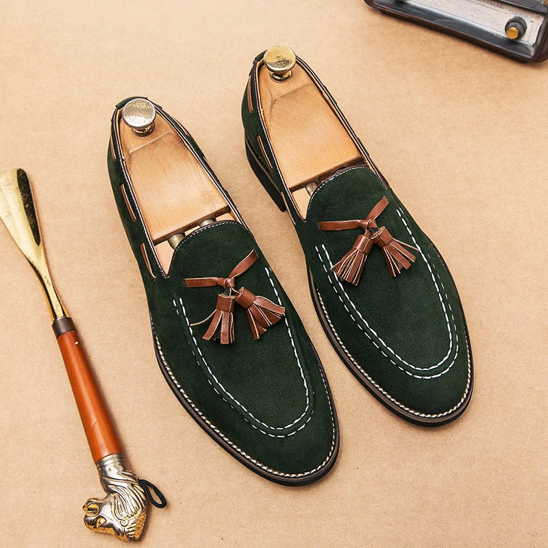 Lucca Suede Tassel Loafer
