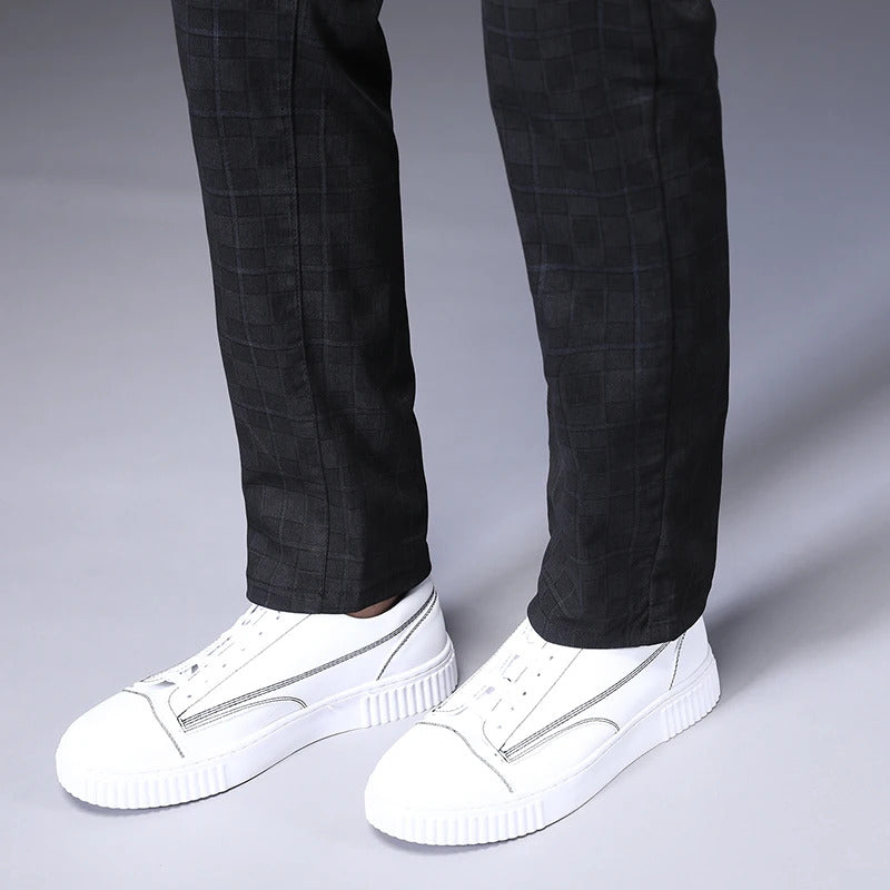 Henry Classic-Fit Stretch Plaid Suit Pants