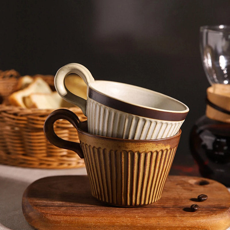 Heritage Handmade Ridged Coffee Cup