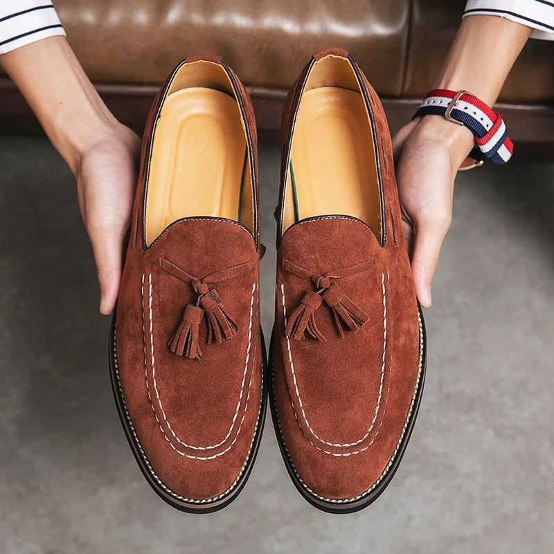 Lucca Suede Tassel Loafer