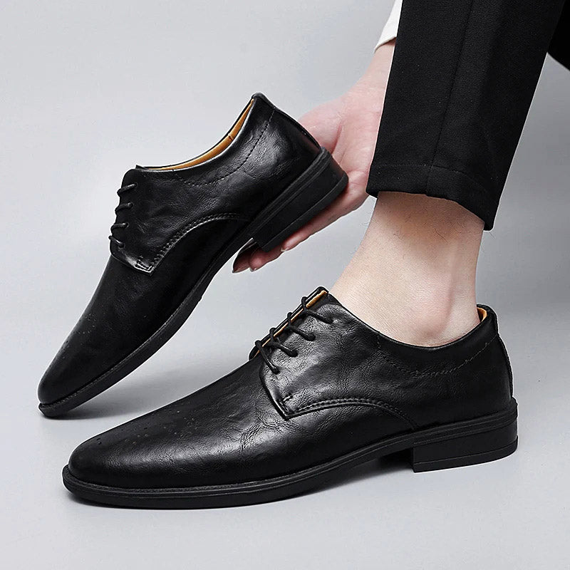 Riccardo Genuine Leather Derby Shoe