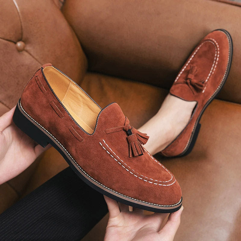 Lucca Suede Tassel Loafer