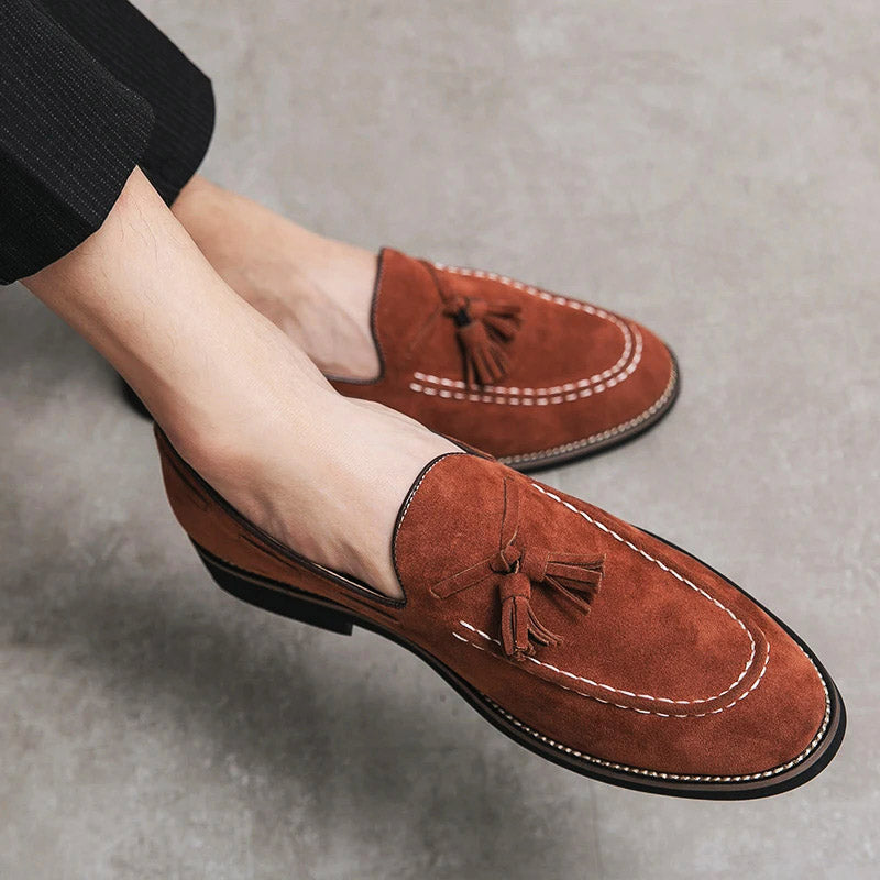 Lucca Suede Tassel Loafer