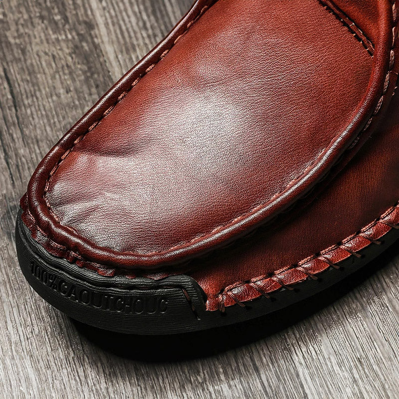 Genuine Leather Deck Loafers