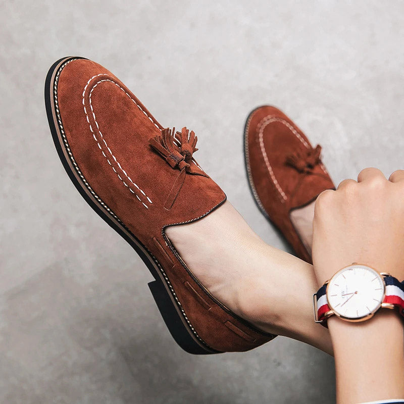 Lucca Suede Tassel Loafer