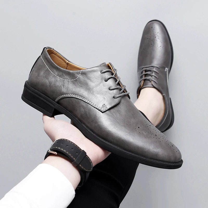 Riccardo Genuine Leather Derby Shoe