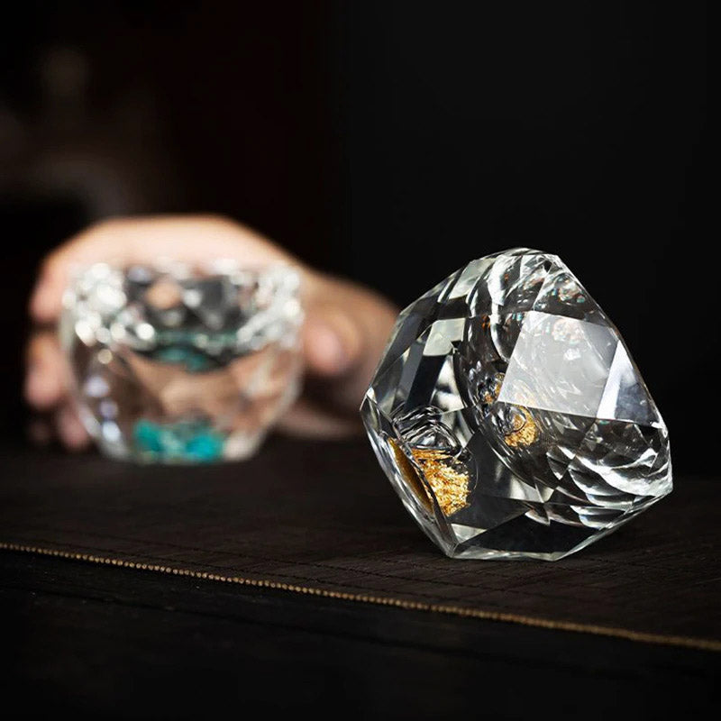 Diamond Cut Crystal Shot Glass