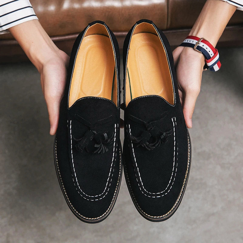 Lucca Suede Tassel Loafer