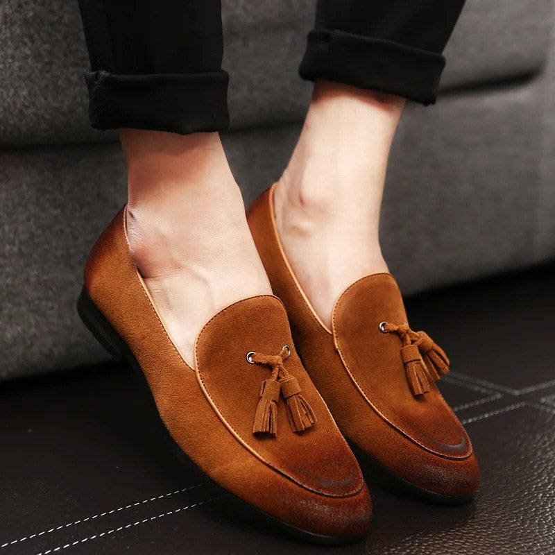 Ambrosi Suede Tassel Loafer