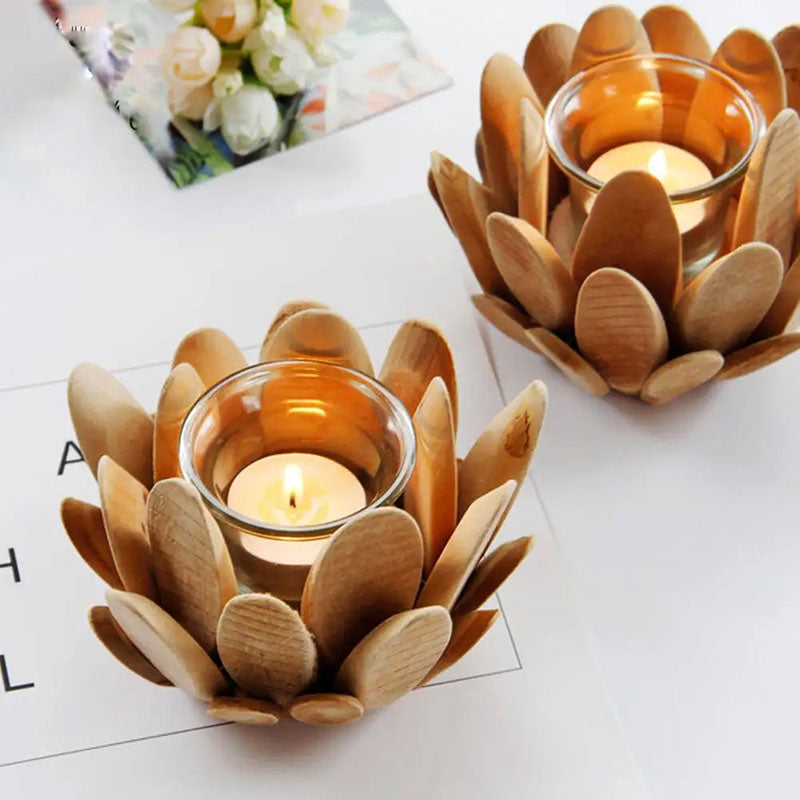 Blooming Lotus Candle Holder