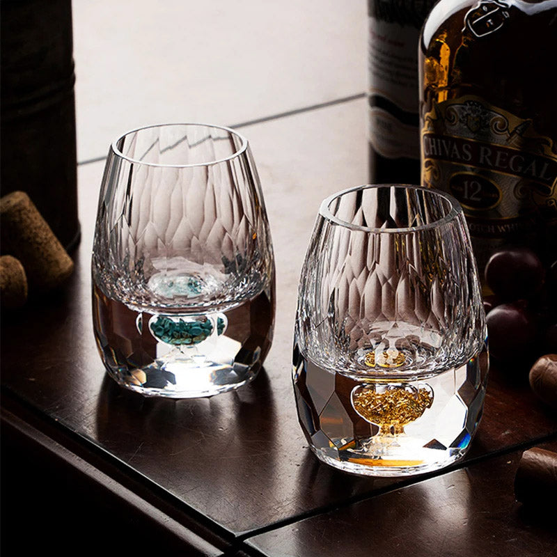 Diamond Cut Crystal Shot Glass