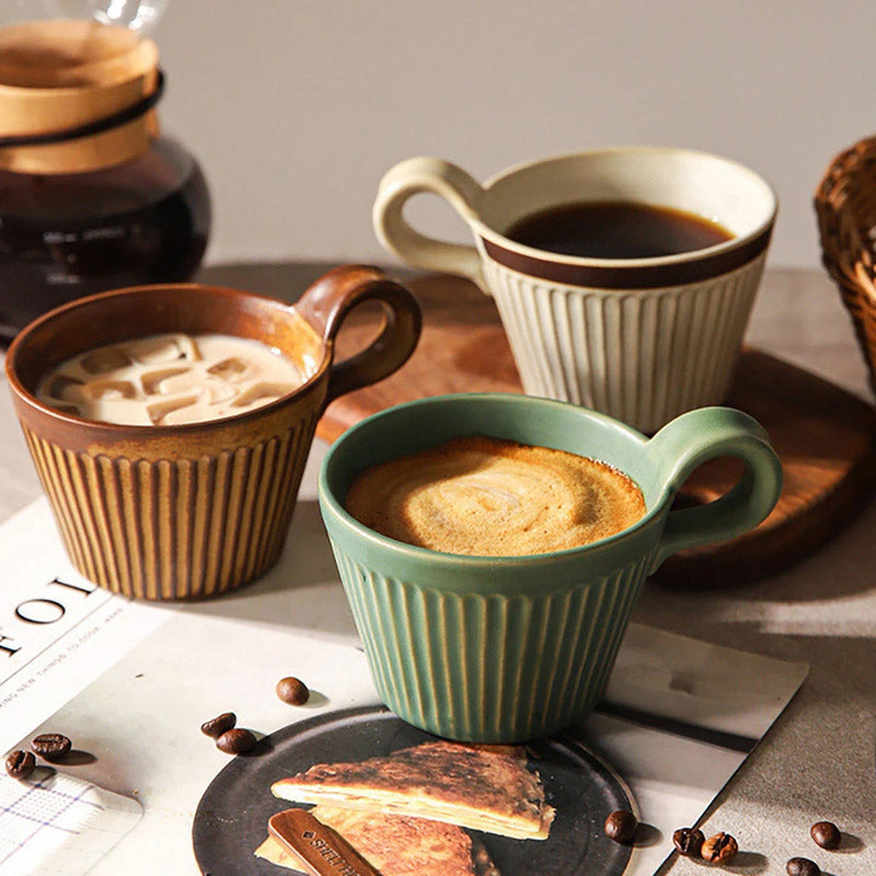 Heritage Handmade Ridged Coffee Cup