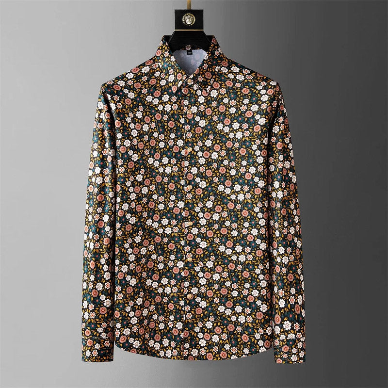 Andrei Fiori Moloka Collection - Long Sleeve Button-Up Shirt