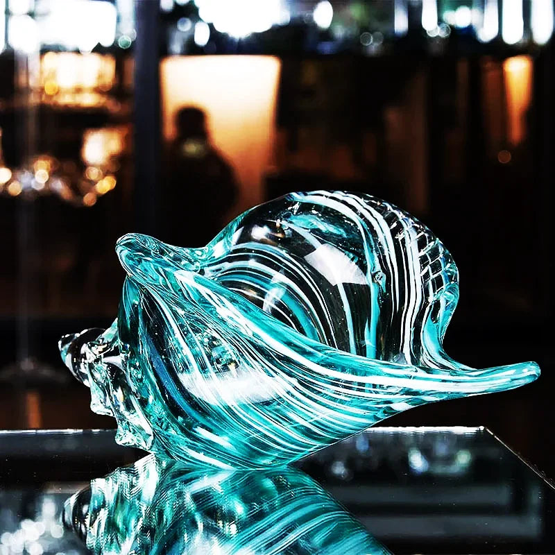 West Palm Hand Blown Glass Conch