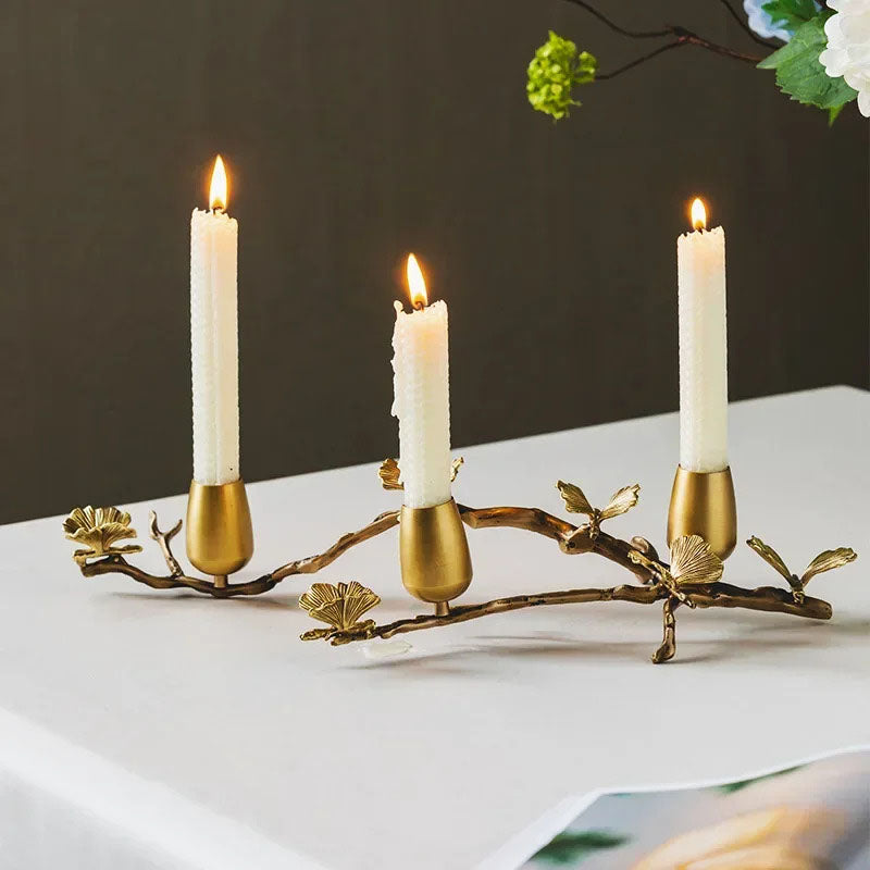 Butterfly Brass Candle Holders