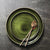 Green Speckled Dinner Plate