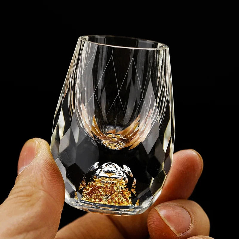 Diamond Cut Crystal Shot Glass