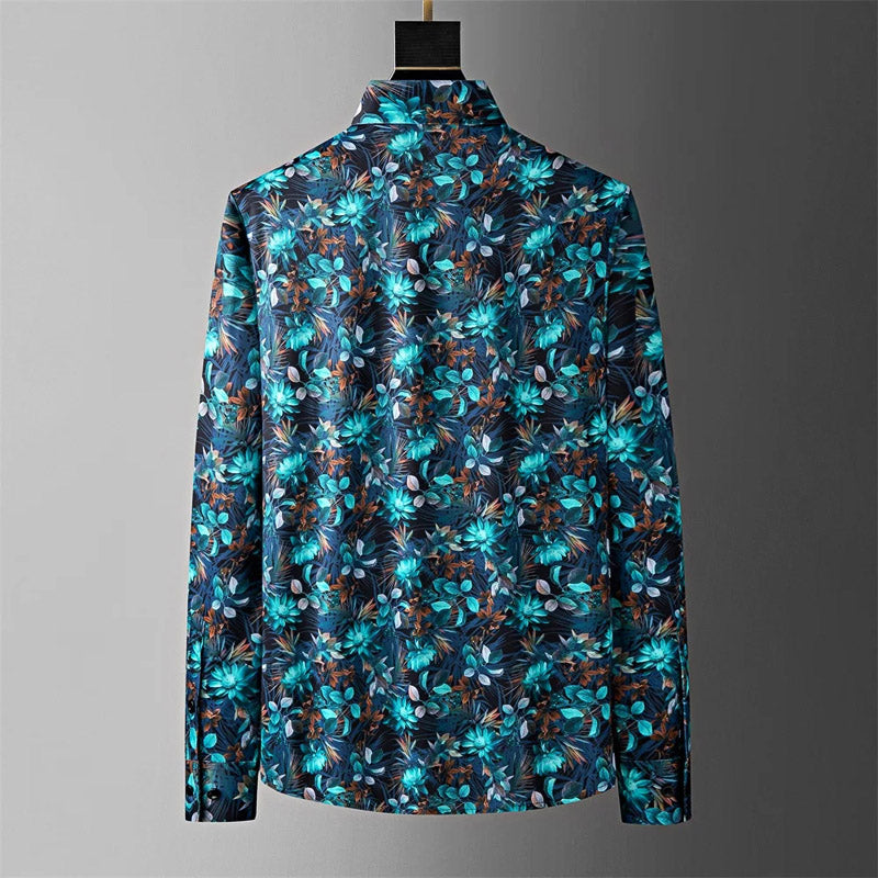 Andrei Fiori Moloka Collection - Long Sleeve Button-Up Shirt