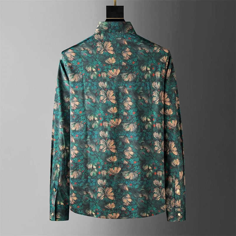 Andrei Fiori Moloka Collection - Long Sleeve Button-Up Shirt