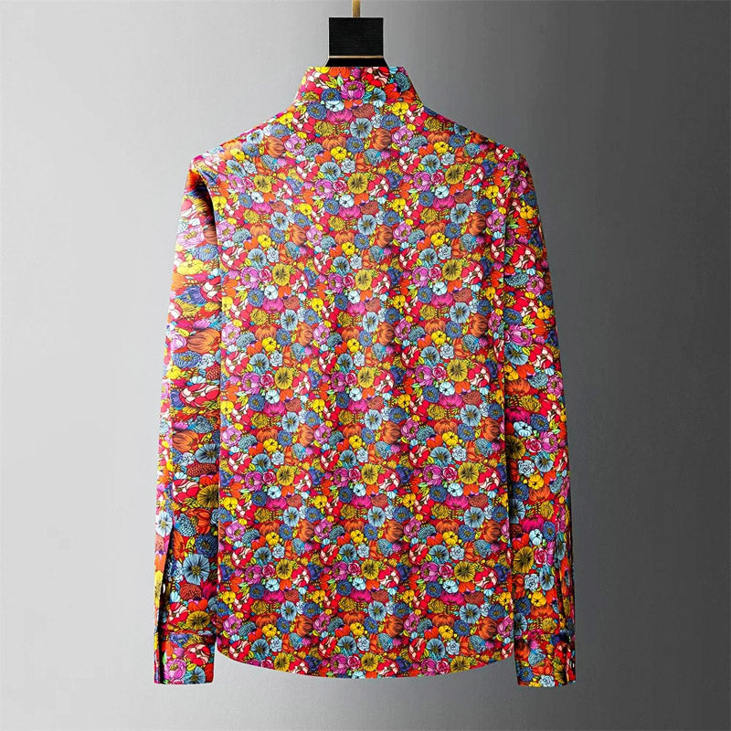 Andrei Fiori Moloka Collection - Long Sleeve Button-Up Shirt