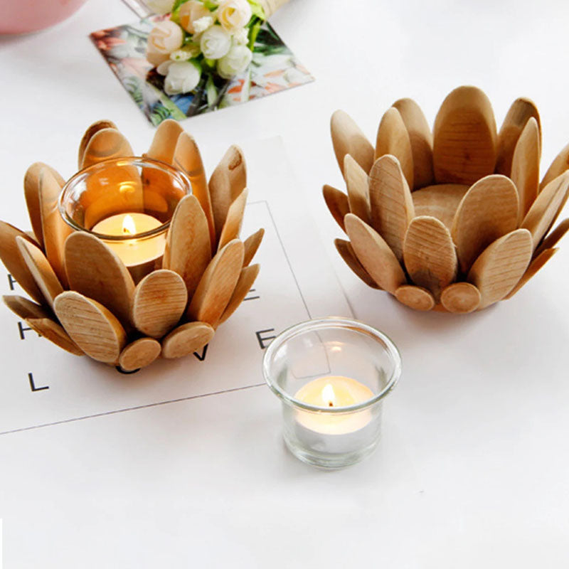 Blooming Lotus Candle Holder