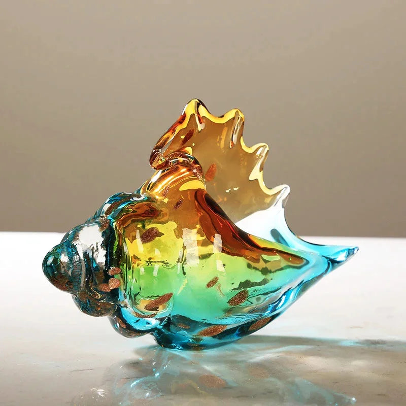 Hand Blown Glass Conch