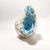 Hand Blown Glass Conch - Blue and Brown